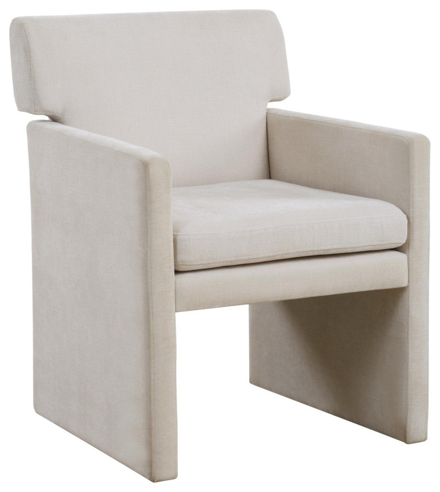 Uttermost 23877 Colette 24"W Hardwood Framed Polyester Accent - Ivory