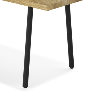 Berkeley Solid Mango Wood Small Entryway Bench, Natural