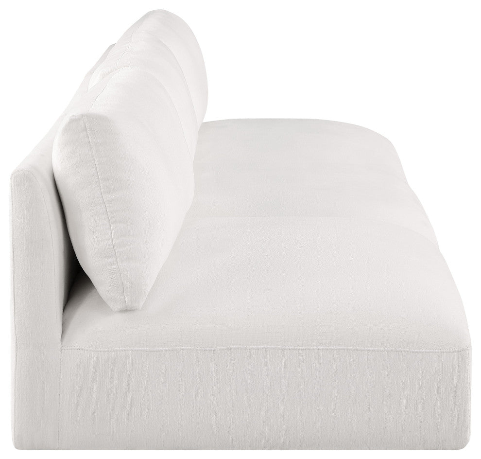 Ease Fabric Upholstered Modular Sofa, Cream