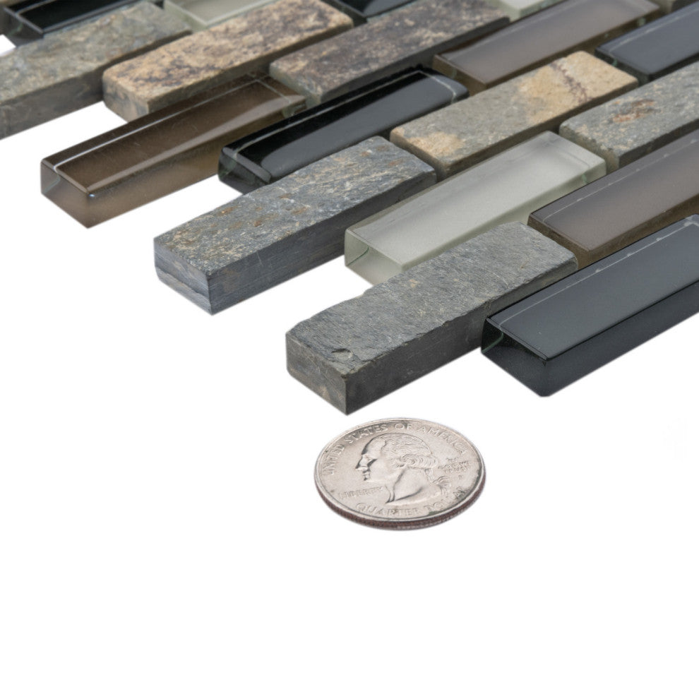 Tessera Subway Stonehenge Glass Wall Tile