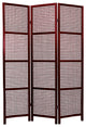 Miyagi Shoji Screen, 3 Panel, Rosewood
