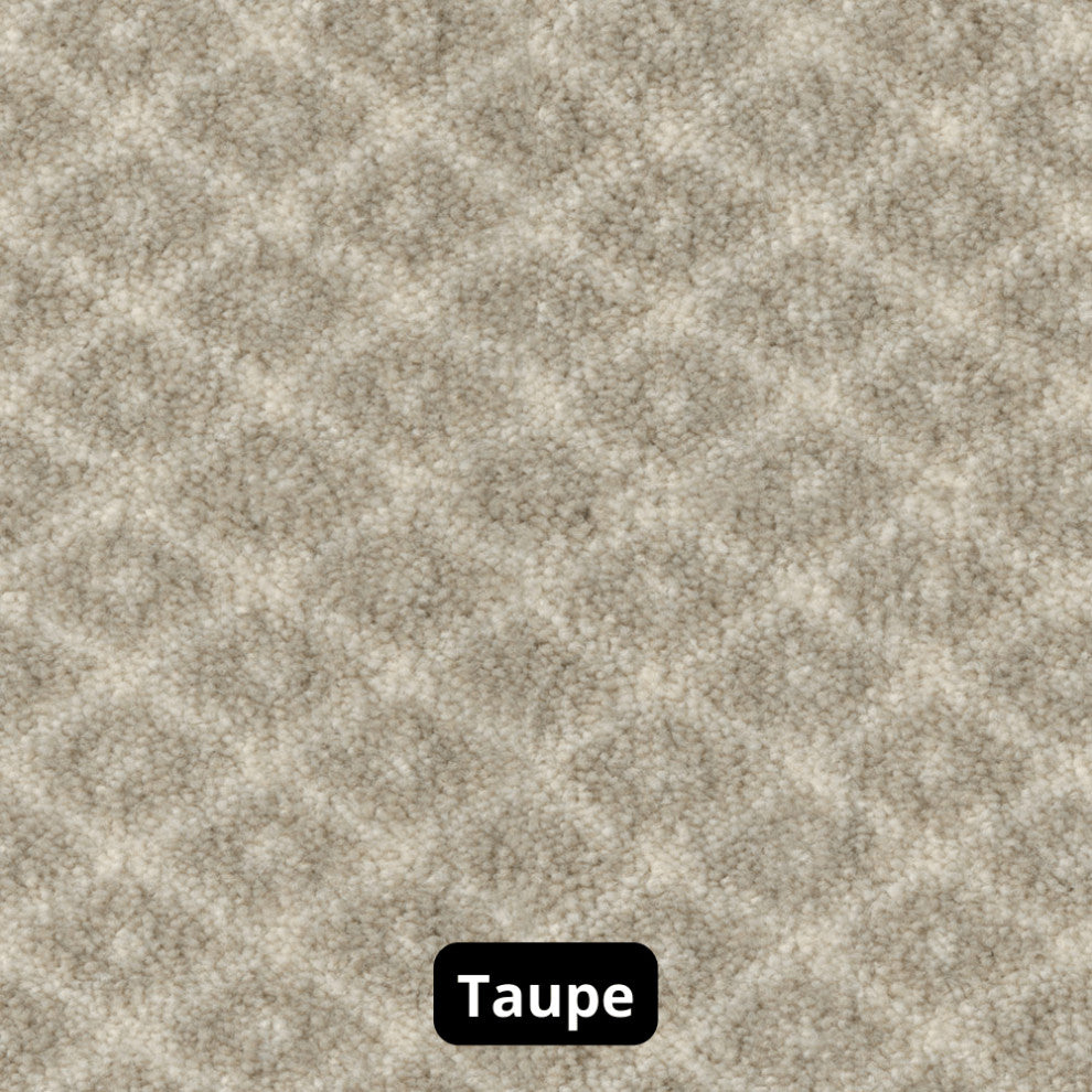 Diamond Pattern 3/8 Thick Indoor Area Rug Carpet, Taupe, 5x7