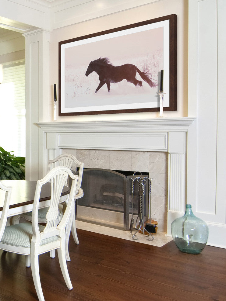 Marmont Hill, "Black Beauty Gallops" Framed Painting Print, 30x20
