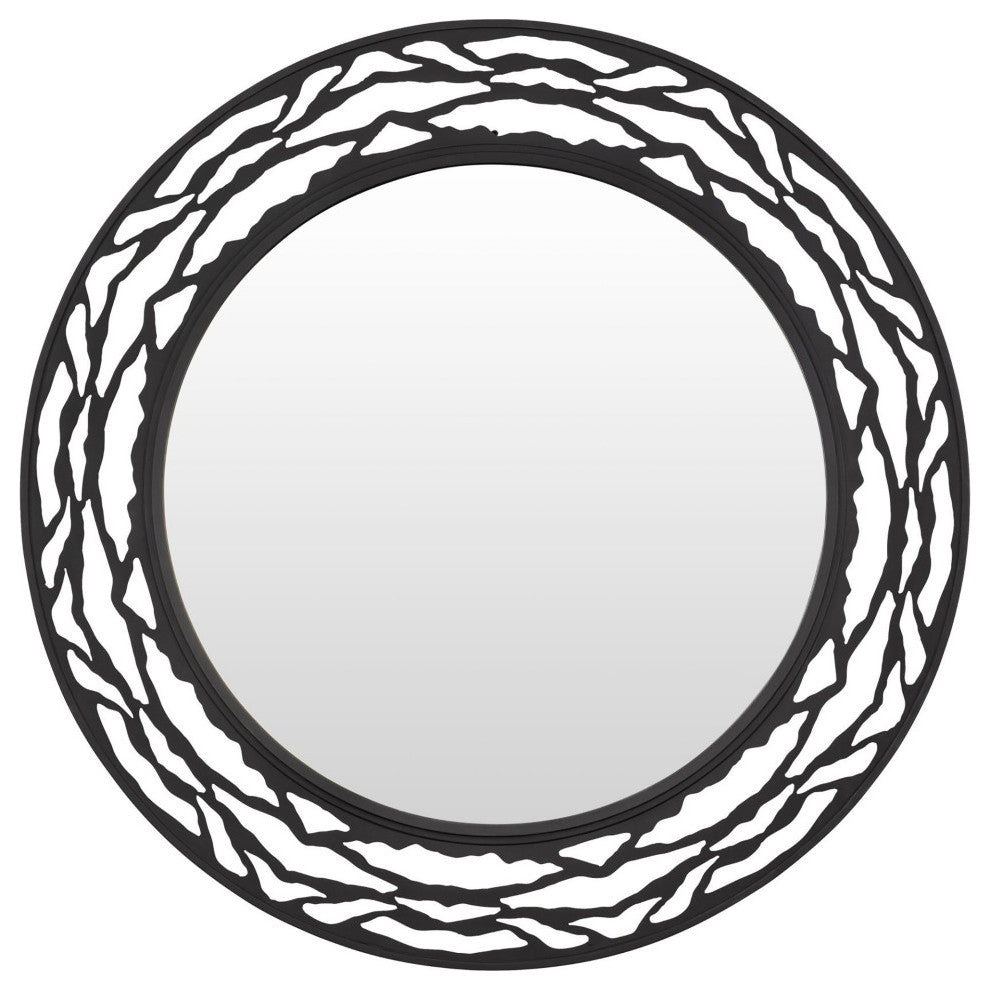 Kato 33-in Round Mirror - Carbon