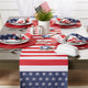 Round Woven Placemats Red, Set of 6