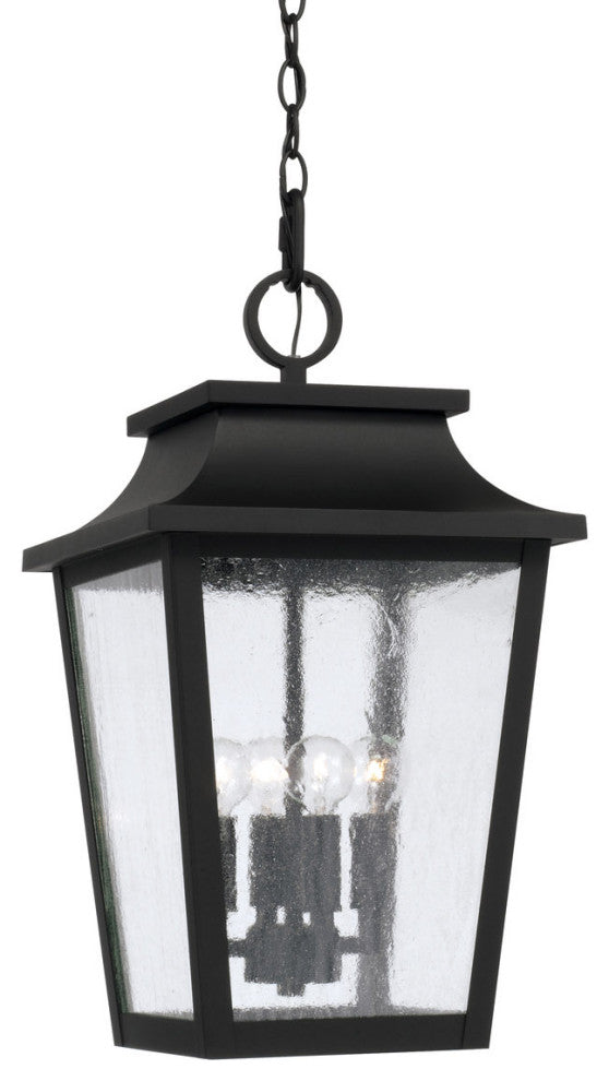 Capital Lighting 953344 Chandler 4 Light 12"W Outdoor Pendant - Black