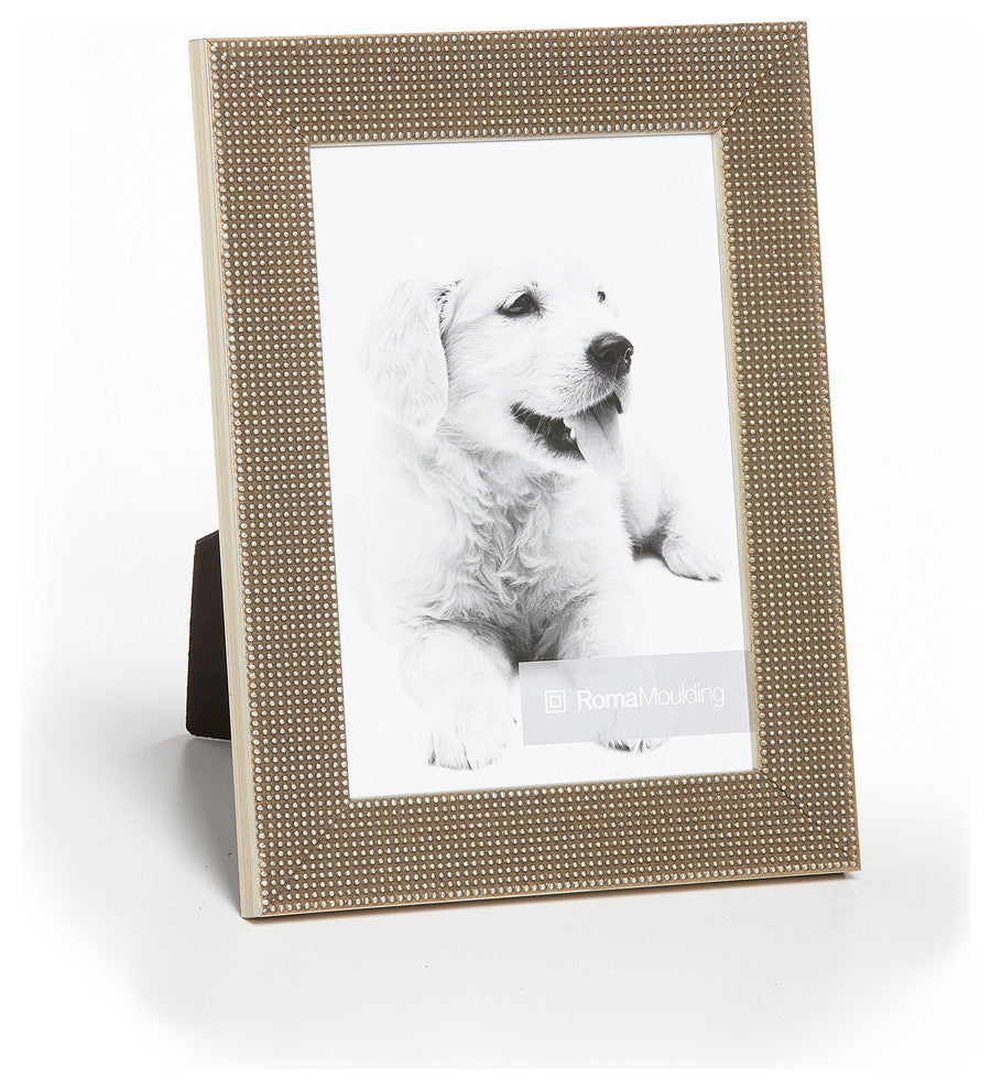 La Contessa, 1 1/8", Raven Black, Silver Leaf, 8x10