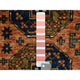 Orange Afghan Ersari with Elephant Feet Desgin Wool Oriental Rug, 2'1" x 3'0"