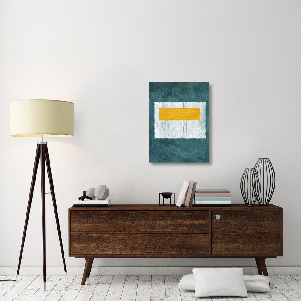 "Green And Yellow Abstract Theme 4" Fine Art Print
