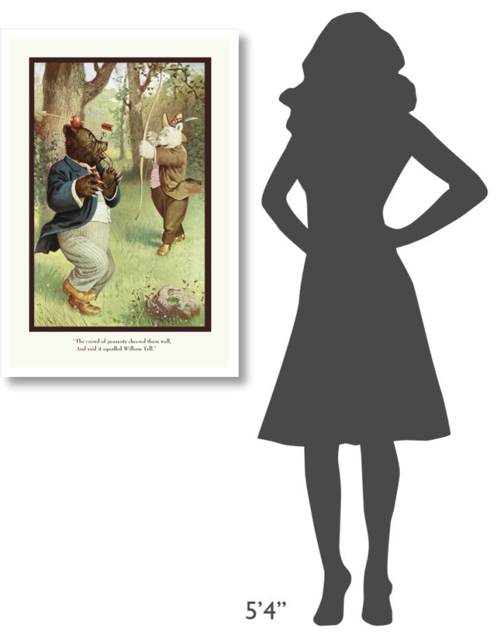 "Teddy Roosevelt's Bears: William Tell" Paper Print by R.K. Culver, 26"x38"