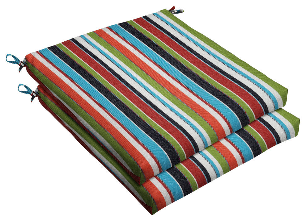 Sunbrella Outdoor Chair Cushion, Carousel Confetti, 20"wx20"dx2.5"h