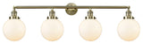Innovations 215-Ab-S-G201-8-Led 4 Light Dimmable Led Adjustable Vanity Light