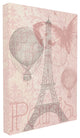 Eiffel Tower Hot Air Balloon Paris, 30"x40", Stretched Canvas Wall Art