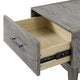 Nightstand Side End Table, Wood, Gray, Modern Farmhouse Living Room