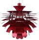 Modern Contemporary Living Dining Room 24" Ceiling Light Chandelier Copper, Red