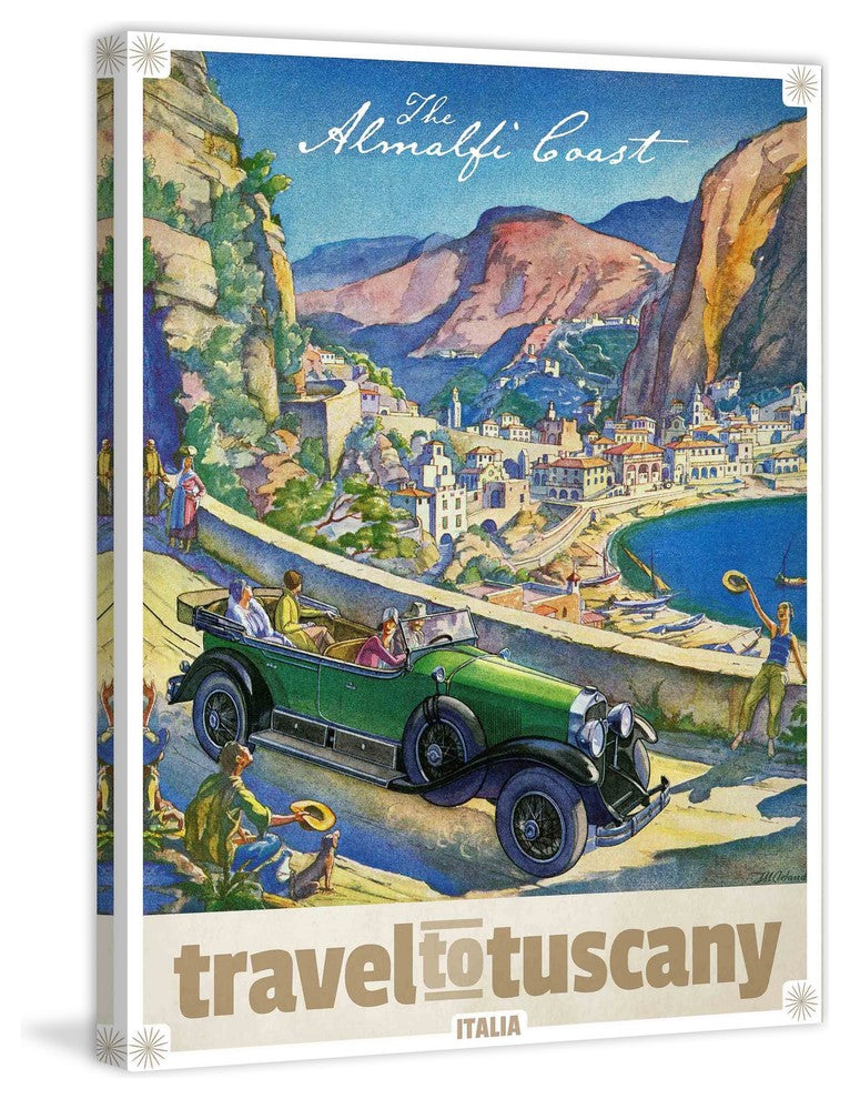 "The Almalfi Coast" Painting Print on Wrapped Canvas