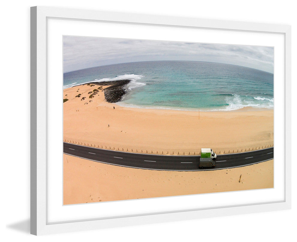 "Rounding The Curve" Framed Print by Karolis Janulis