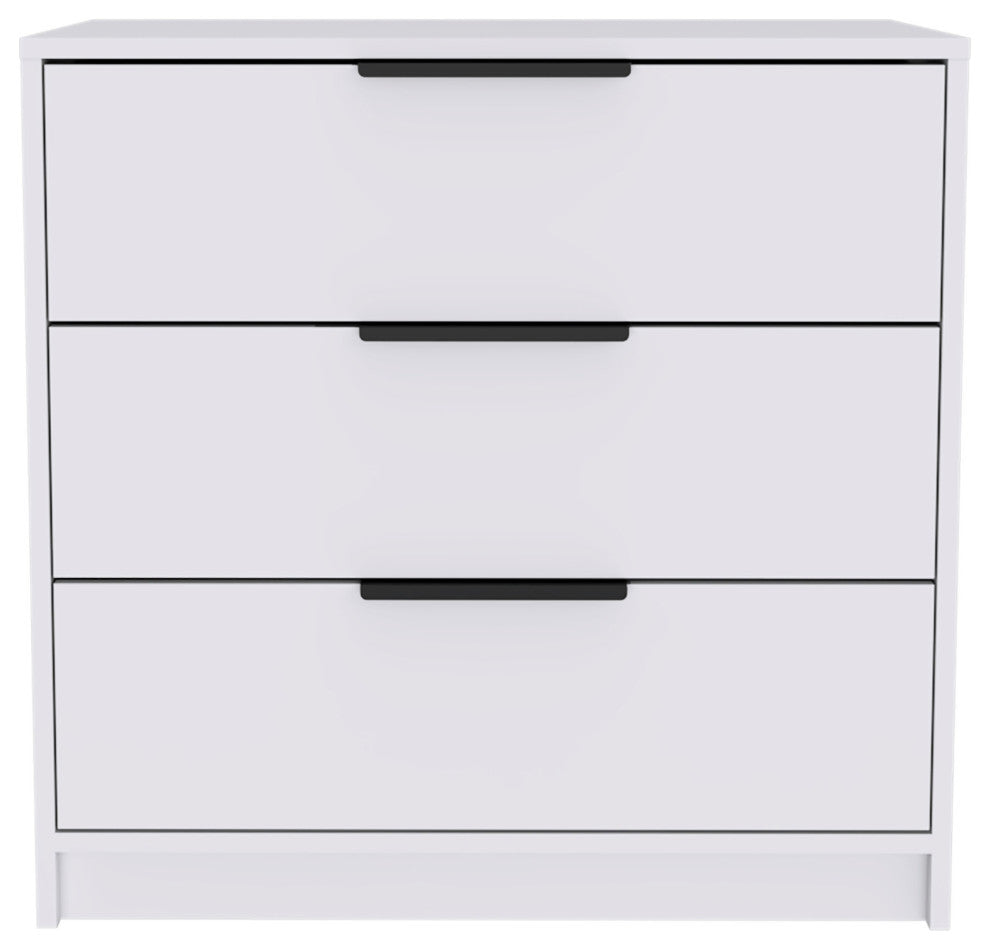 Washington 3 Drawer Dresser, White