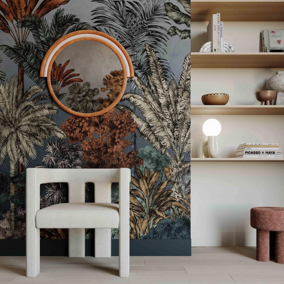 Lally Wall Mirror, Terracotta, Round