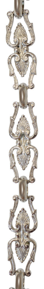 Brass Vintage Chandelier Chain, Various Finishes, Polished Nickel, U80