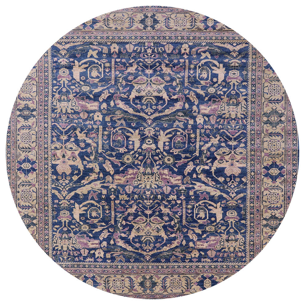 Ahgly Company Indoor Round Mid-Century Modern Area Rugs, 3' Round