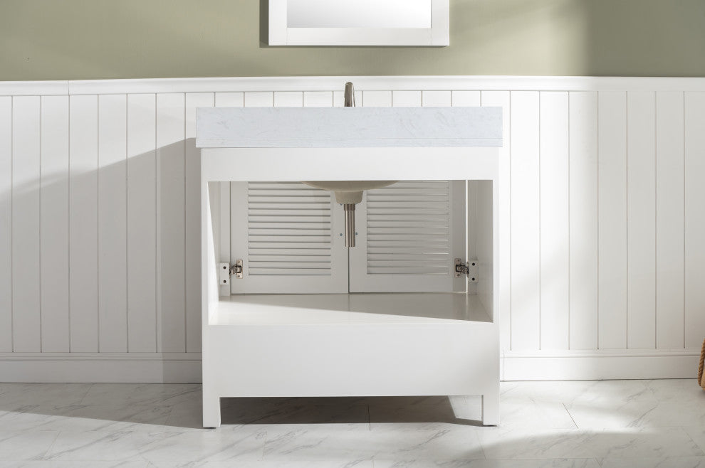 Estate 36" Single Vanity, White