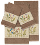 Serenity 4-Piece Embellished Towel Set, Latte