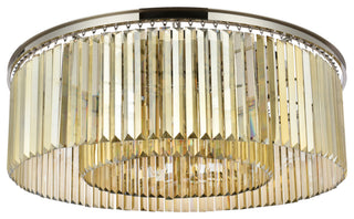 Elegant Lighting 1238F43-GT/RC Sydney 10 Light 44"W Flush Mount - Matte Black