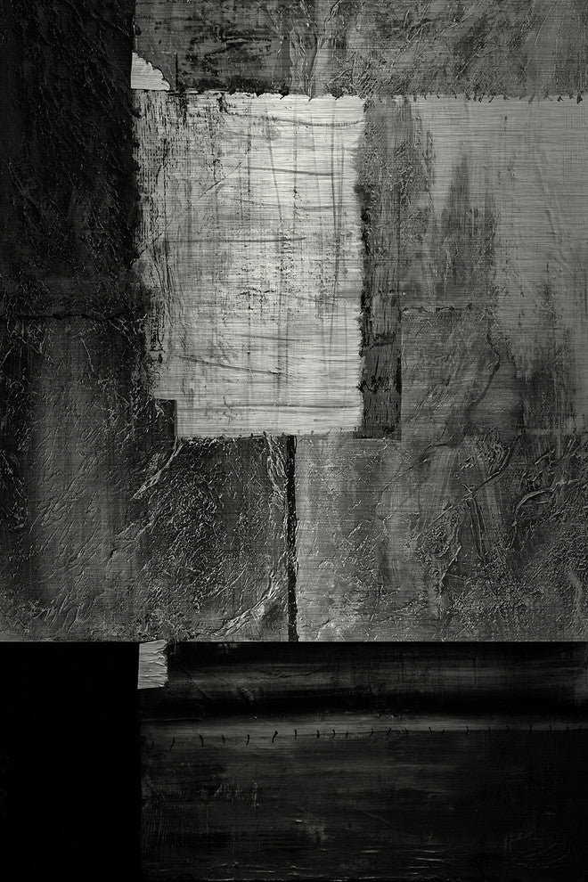 "Instant Sunset of Sorrow" Painting Print on Brushed Aluminum