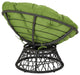 Papasan Chair, Green/Black