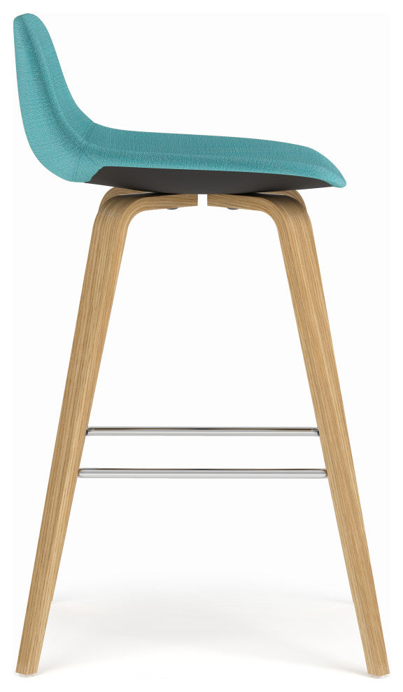 Randolph Bentwood Counter Height Stools, Set of 2, Aqua Blue