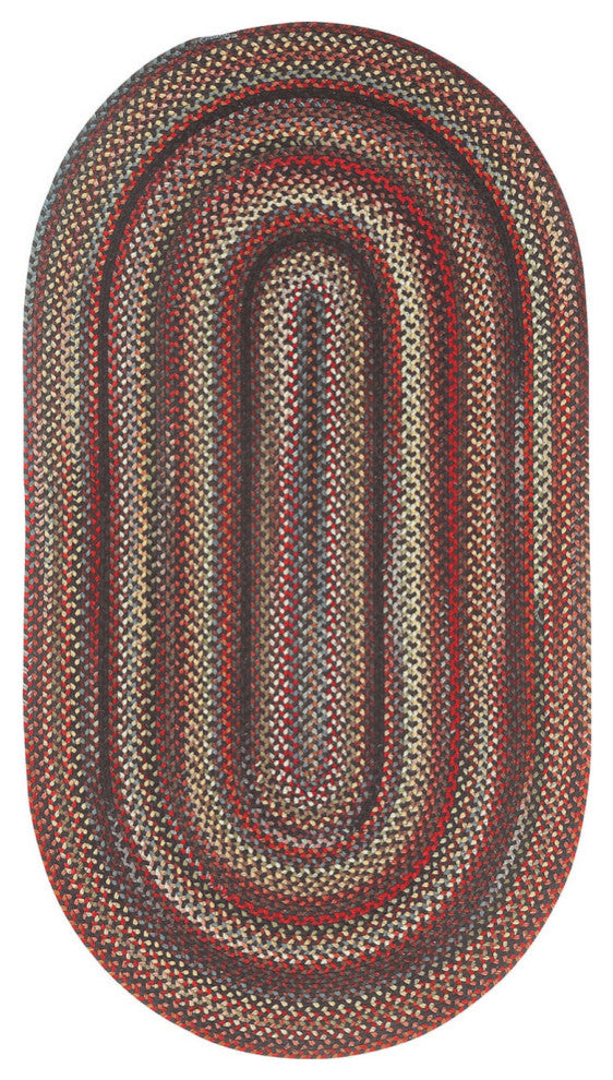 Capel Portland Coal 0346_300 Braided Rugs - 24" X 8' Runner Runner
