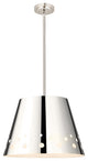Zlite 6014-18PN 1-Light Chandelier, Polished Nickel