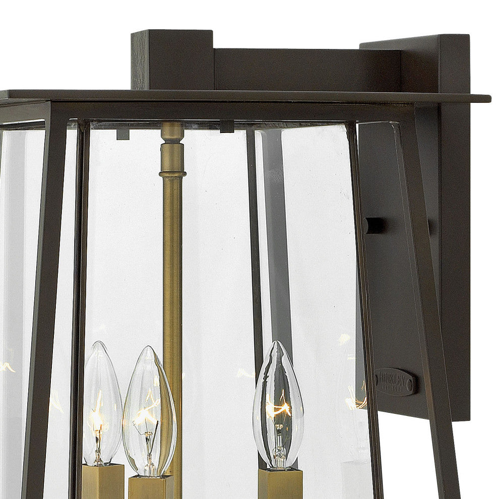 Hinkley Walker Medium Wall Mount Lantern, Buckeye Bronze