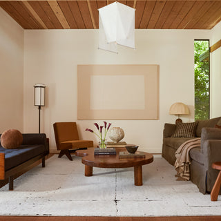 Davos Tiled Wool Area Rug, Ivory 5'x8'