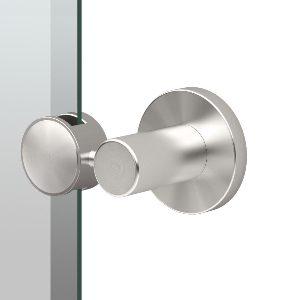 Channel 32" Frameless Oval Mirror, Satin Nickel