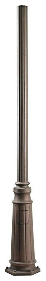 Outdoor Post, Textured Black