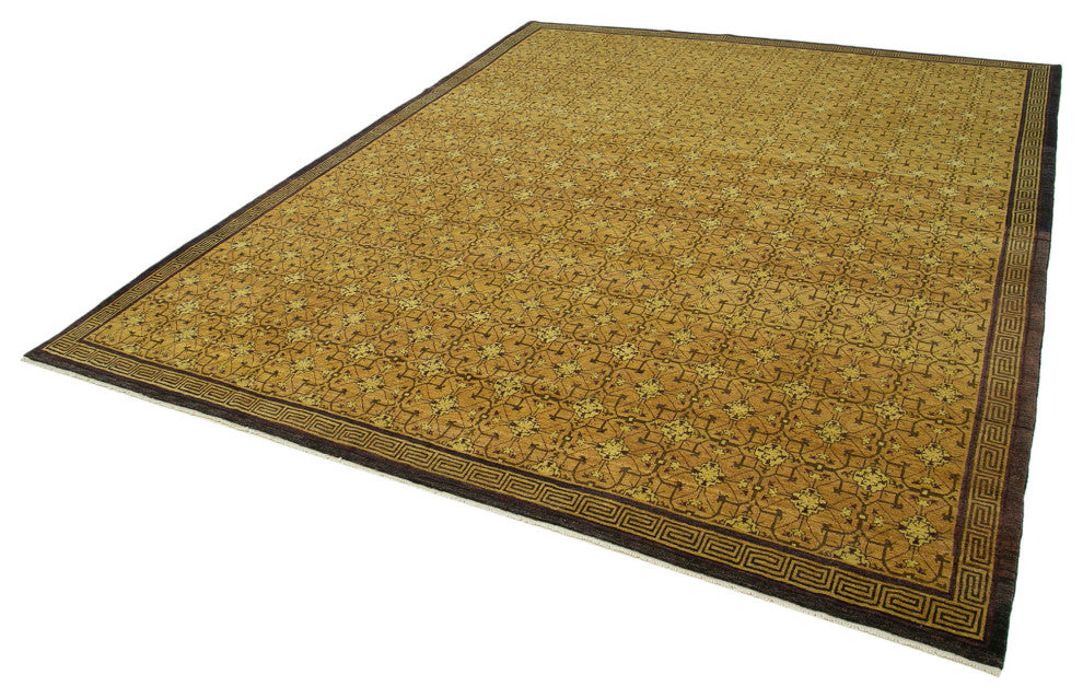 Rug N Carpet - Handmade Oriental 8' 0" x 10' 0" Unique Oushak Area Rug