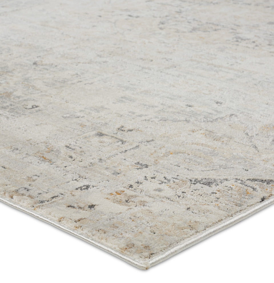 Jaipur Living Lazuli Medallion Gray/ Tan Area Rug 5'3"X7'6"