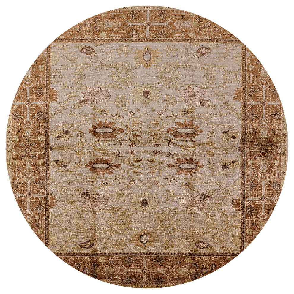 Ahgly Company Indoor Round Mid-Century Modern Area Rugs, 7' Round