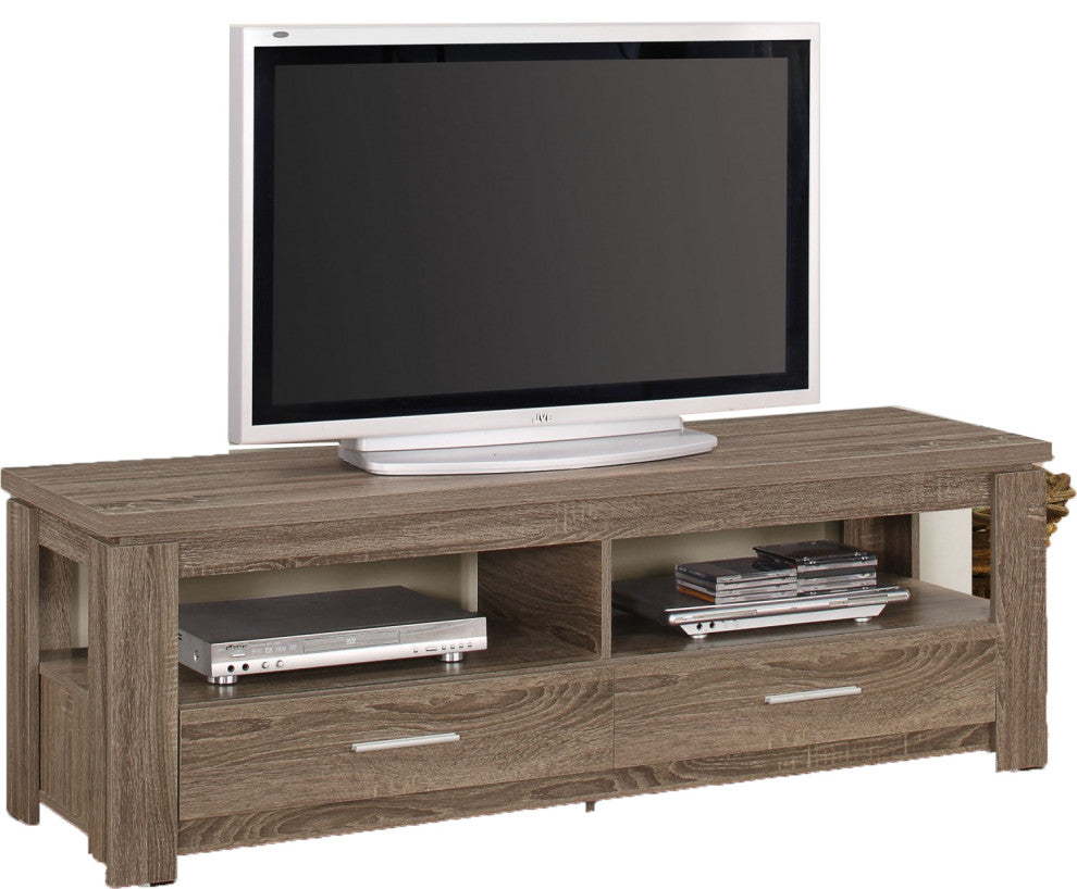 TV Stand, Dark Taupe Particle Board WithPaper Ve Dark Taupe