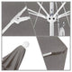 11' Fiberglass Umbrella White, Pacifica, Taupe, 11'