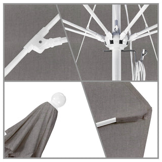 11' Fiberglass Umbrella White, Pacifica, Taupe, 11'