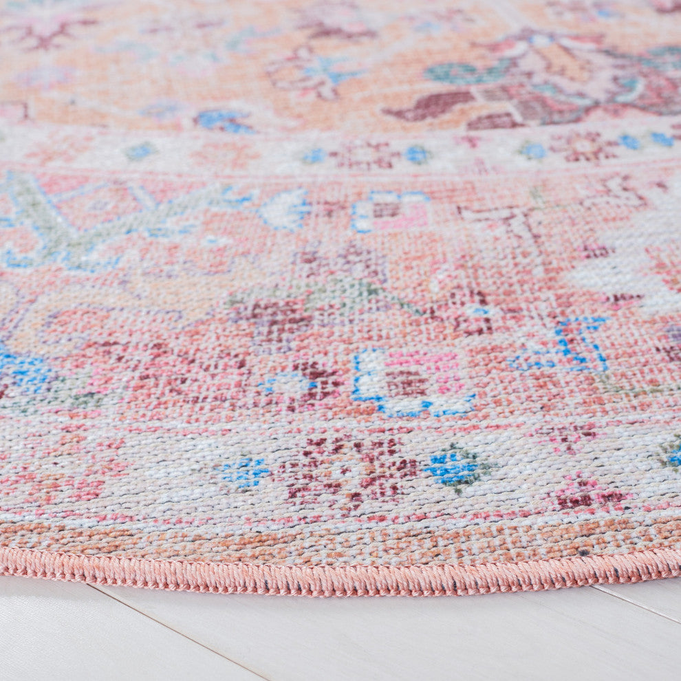 Safavieh Serapi Sep515B Vintage and Distressed Rug, Beige and Pink, 5'3"x7'6"