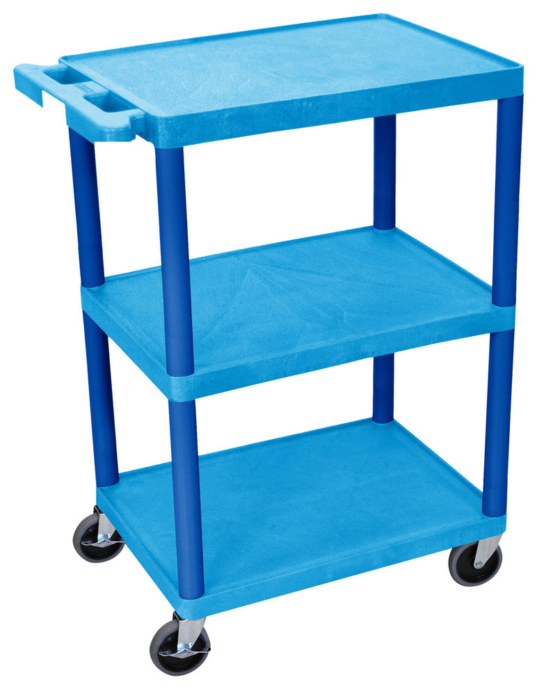 Flat Shelf Cart 3 Shelves