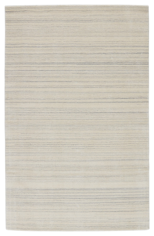 Jaipur Living Oplyse Handmade Stripe White/ Gray Area Rug 12'X15'