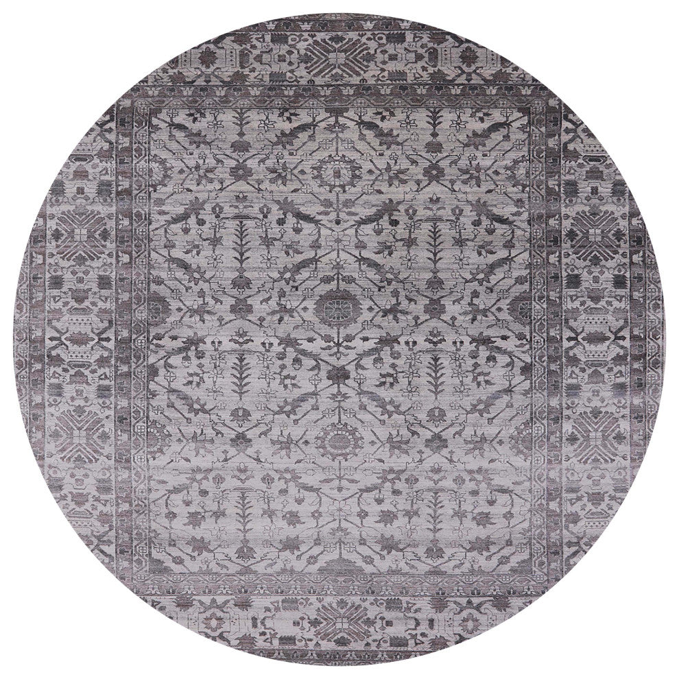 Ahgly Company Indoor Round Mid-Century Modern Area Rugs, 6' Round