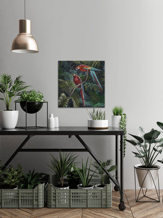 "We Heart It" Painting Print on Wrapped Canvas, 48"x48"