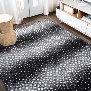 Antelope Modern Animal Black/Cream 4'x6' Area Rug