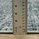 Bastian Etched Striped Teal/ Grey Indoor Area Rug, Blue, 9'10"x12'10"
